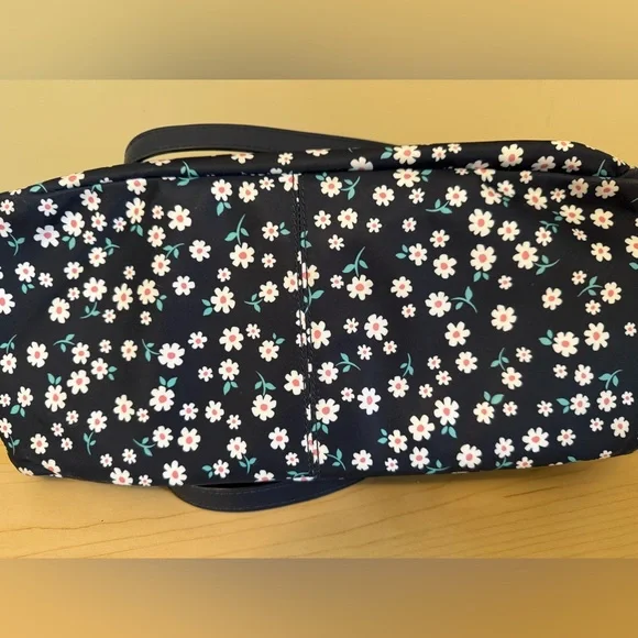 Kate Spade Jae Navy White Fleurette Floral Large Nylon Tote Bag NWOT - Picture 14 of 16